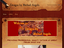 Tablet Screenshot of designsbymichaelangelo.com